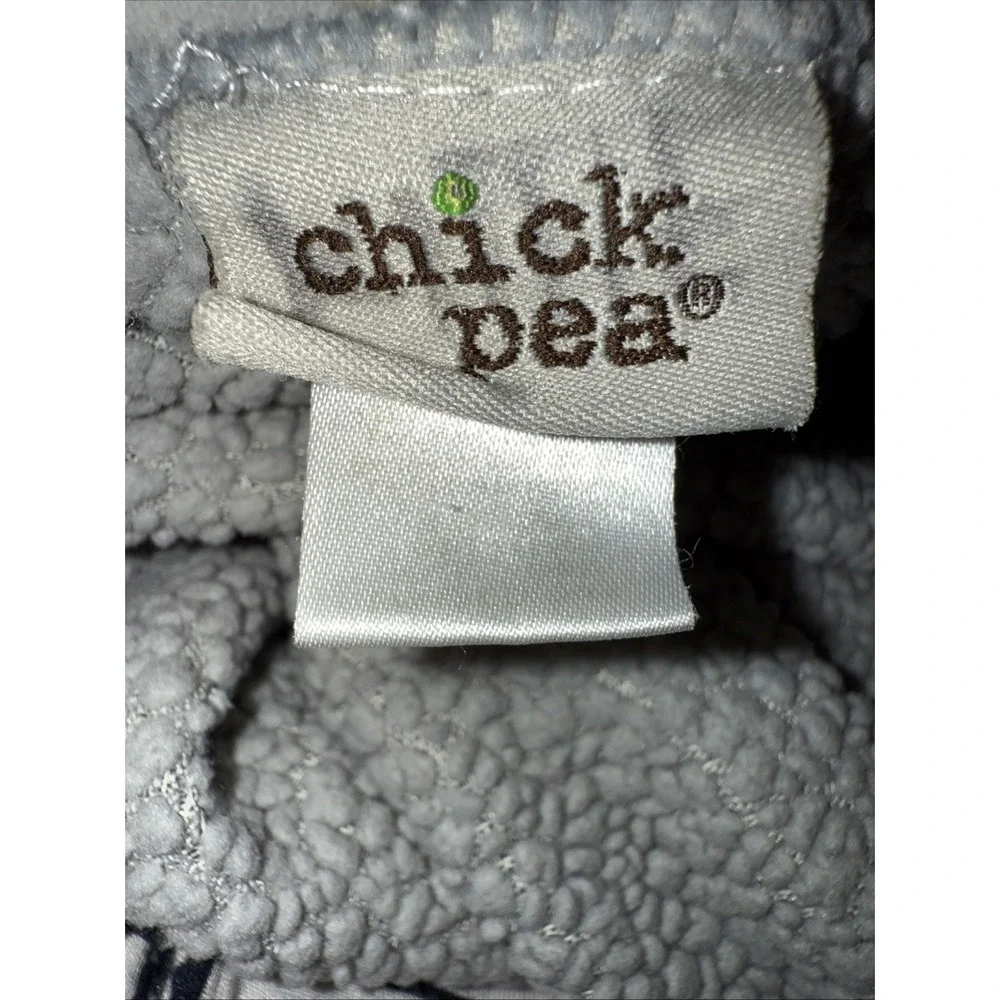 Chick Pea Baby Blanket Plush Gray Sherpa Back Raccoon‎ Deer Owl Bear Tree 30x40